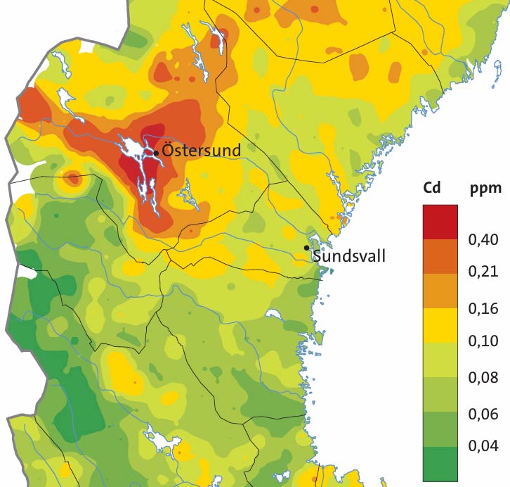 Kadmium i Storsjöbygden